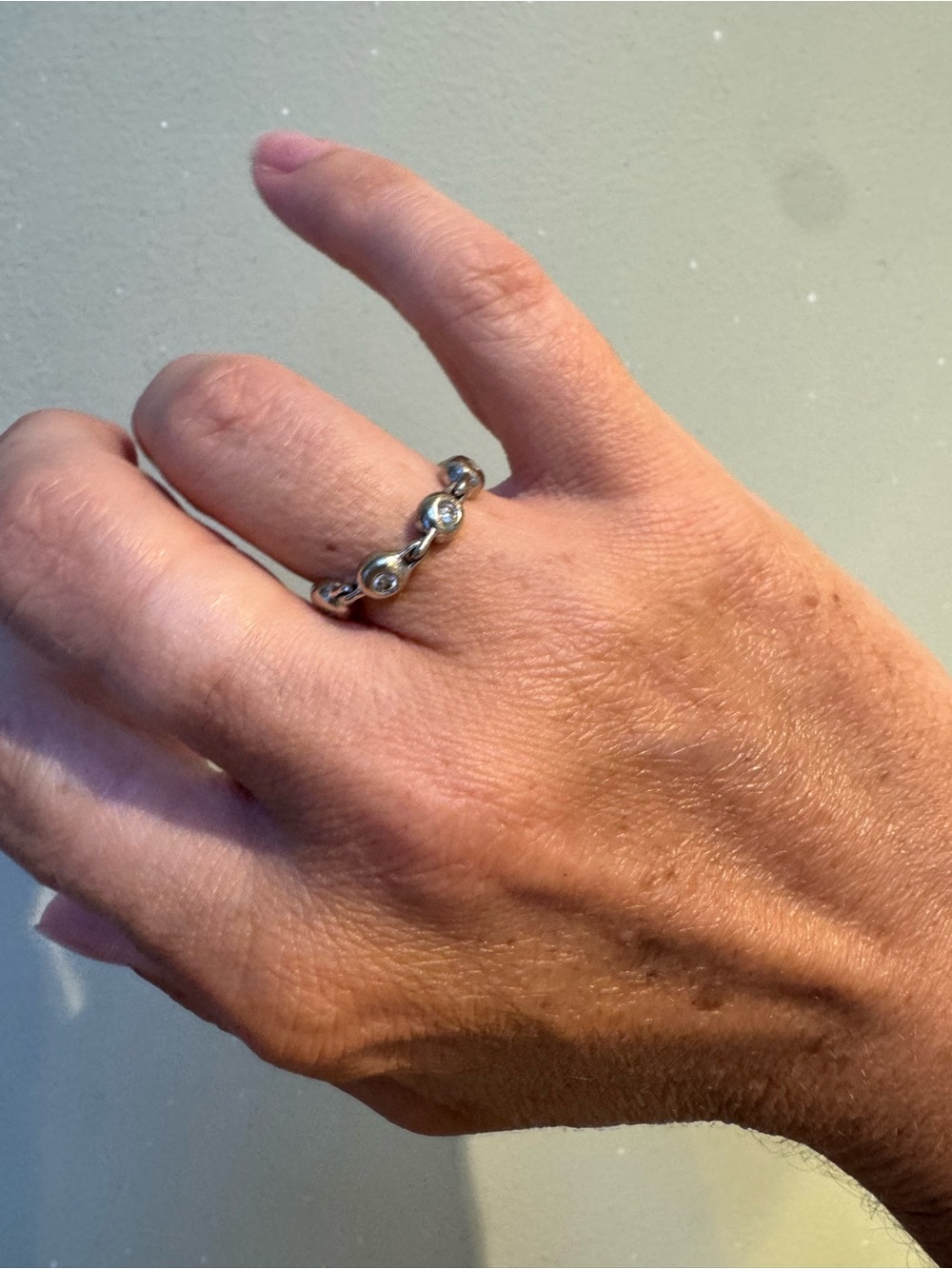 *FLASH SALE*14 KT Gold Diamond Eternity Band - Picture 3 of 6